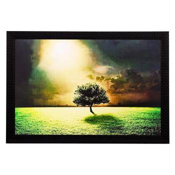 Garden View in Sunlight Matt Textured UV Art Painting 1