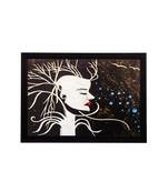 Abstract Man Matt Textured UV Art Painting