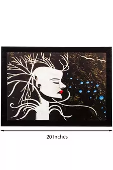 Abstract Man Matt Textured UV Art Painting