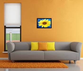 Sunflower Matt Textured UV Art Painting 2