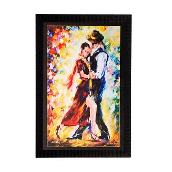 Dancing Couple Matt Textured UV Art Painting 1