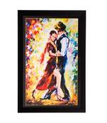 Dancing Couple Matt Textured UV Art Painting