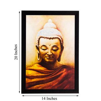 Enlightening Lord Buddha Matt Textured UV Art Painting 3