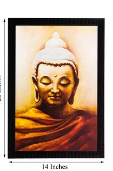 Enlightening Lord Buddha Matt Textured UV Art Painting