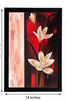 Floral Matt Textured UV Art Painting