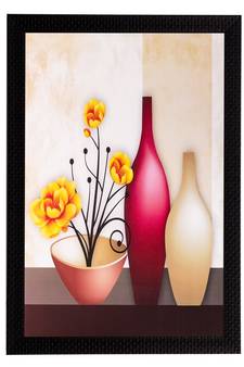 Vases and Flowers Matt Textured UV Art Painting