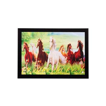 Running Lucky Horses Matt Textured UV Art Painting 1
