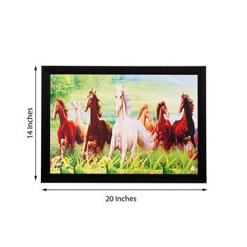 Running Lucky Horses Matt Textured UV Art Painting 3