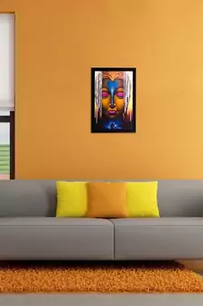 Spiritual Lord Buddha Matt Textured UV Art Painting
