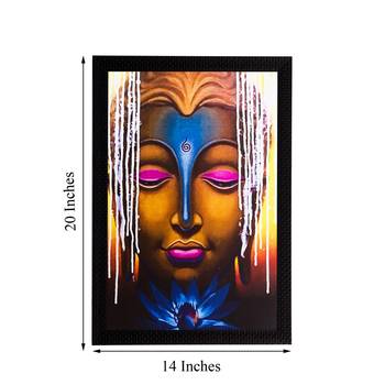 Spiritual Lord Buddha Matt Textured UV Art Painting 3