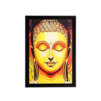 Meditating Buddha Matt Textured UV Art Painting 1