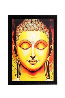 Meditating Buddha Matt Textured UV Art Painting