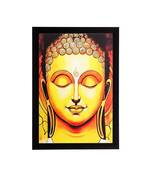 Meditating Buddha Matt Textured UV Art Painting