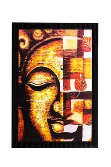 Meditating Lord Buddha Matt Textured UV Art Painting