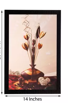Stems & Vase Matt Textured UV Art Painting