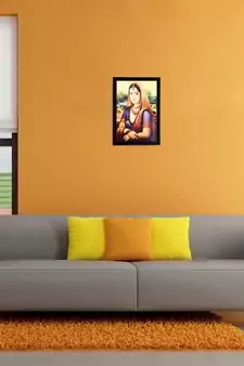 Pretty Lady Matt Textured UV Art Painting