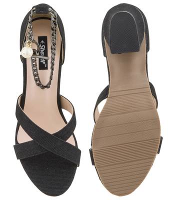 Sherrif Shoes Block Heel Sandals 4