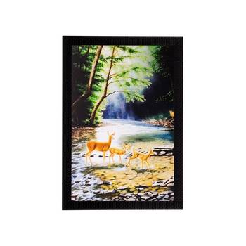 Colorful Animals in Water Matt Textured UV Art Painting 1
