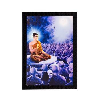 Enlighening Lord Buddha Matt Textured UV Art Painting 1