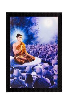Enlighening Lord Buddha Matt Textured UV Art Painting
