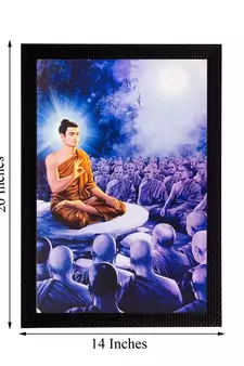 Enlighening Lord Buddha Matt Textured UV Art Painting