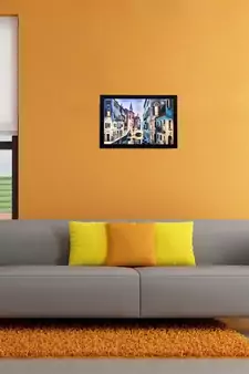 City View Matt Textured UV Art Painting