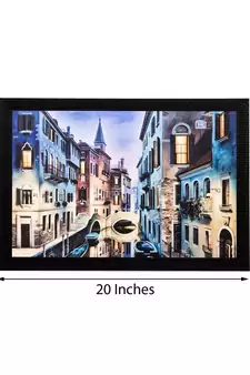 City View Matt Textured UV Art Painting