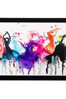 Abstract Colorful Women Matt Textured UV Art Painting