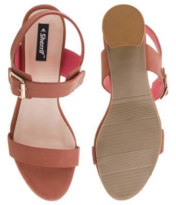 Sherrif Shoes Block Heel Sandals 4