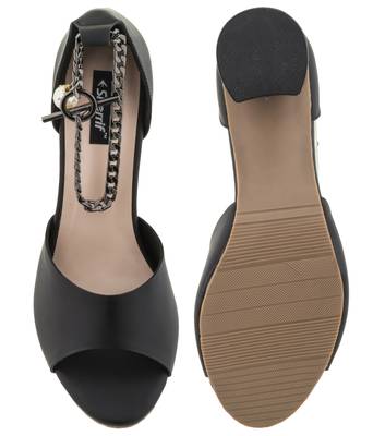 Sherrif Shoes Block Heel Sandals 4