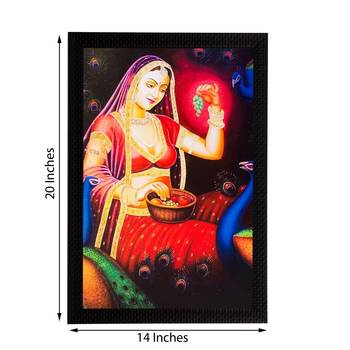 Beautiful Lady Matt Textured UV Art Painting 3