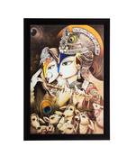 Radha Krishna Matt Textured UV Art Painting