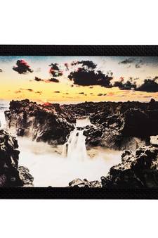 Stone and Waterfall View Matt Textured UV Art Painting