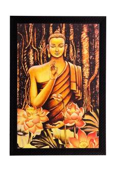 Lord Buddha Matt Textured UV Art Painting