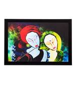Radha Krishna Matt Textured UV Art Painting