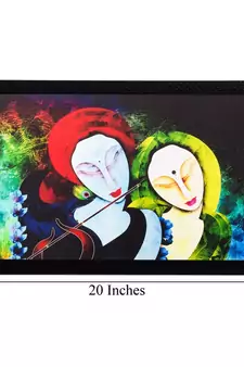Radha Krishna Matt Textured UV Art Painting