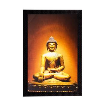 Spiritual Lord Buddha Matt Textured UV Art Painting 1