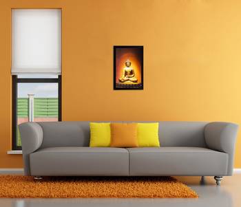 Spiritual Lord Buddha Matt Textured UV Art Painting 2