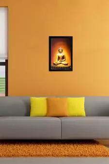 Spiritual Lord Buddha Matt Textured UV Art Painting