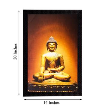 Spiritual Lord Buddha Matt Textured UV Art Painting 3