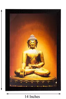 Spiritual Lord Buddha Matt Textured UV Art Painting