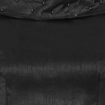 Black Art Silk Ready-Made Saree Blouse 4