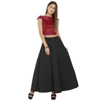 Maroon Art Silk Ready-Made Saree Blouse 2