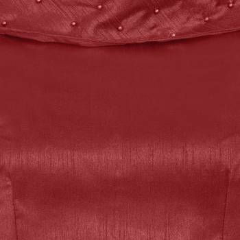 Maroon Art Silk Ready-Made Saree Blouse 3