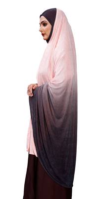 Justkartit Violet Color Long Stitched Ready To Wear Women Prayer Hijab Abaya 4