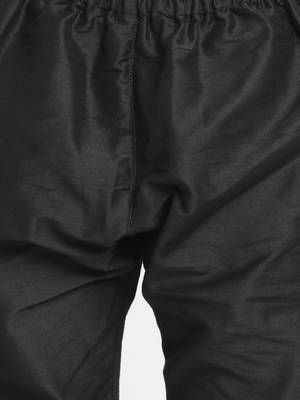 Boys Rose Gold And Black Cotton Blend Kurta Pyjama Set 5