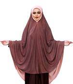 Justkartit Brown Shade Women Prayer Wear Islamic Hijab Abaya