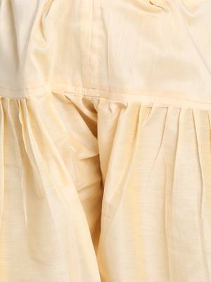 Light Yellow Silk Blend Indowestern Sherwani And Patiala Style Dhoti Set 5