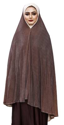 Justkartit Brown Color Instant Ready To Wear Women Abaya Makhna Scarf 3