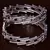 Rhodium Plated AAA CZ Stone Embellished Designer Bangles BD403